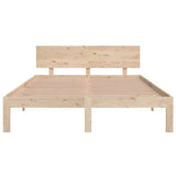 Bed Frame without Mattress Solid Wood Pine 140x200cm 810495