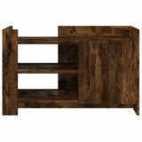 Coffee Table Smoked Oak 80x50x50 cm Engineered Wood 848357