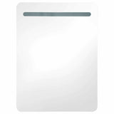 LED Bathroom Mirror Cabinet Shining Grey 60x11x80 cm 326506