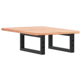 Basin Shelf Wall Mounted Steel and Solid Wood Oak 3302557