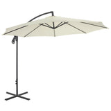 Large Cantilever Garden Parasol Sand Polyester Fabric 44874