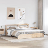 Bed Frame with Headboard without Mattress 180x200 cm Super King 3306001