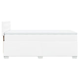 Box Spring Bed with Mattress White 80x200 cm Faux Leather 3286097