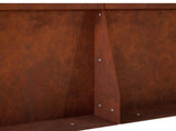 Retaining Wall 2 pcs 50 x 50 x 40 cm Weathering Steel Rusty 8015184