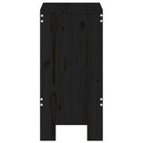 Bar Stools 2 pcs Black 40x36x75 cm Solid Wood Pine 825349