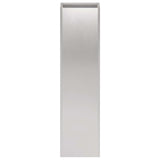Garden Planter Silver 20 x 20 x 75 cm Stainless Steel 8005324