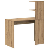 Desk with Shelf Artisan Oak 102 x 50 x 124 cm Engineered Wood 869361