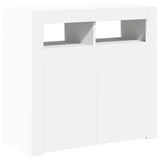 Sideboard with LED Lights White 80x35x75 cm 804328