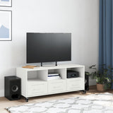 TV Cabinet White 100.5x39x43.5 cm Steel 846697