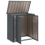 Garden Storage Box Black 101.5 x 57 x 100.5 cm Steel 42011279