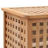 247603 Laundry Bin 39x39x65 cm Solid Walnut Wood