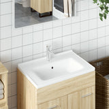 Bathroom Sink White 71x48x19.5 cm Rectangular Ceramic 153710