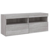 5 Piece TV Wall Units with LED Grey Sonoma Engineered Wood 3216730