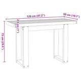 Desk NOAIN U-Shaped Legs 120x50x75 cm Solid Wood Pine 4100041