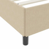 Bed Frame with Mattress Light Green Grey 90 x 200 cm Fabric 3399104