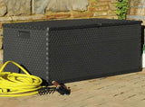 Garden Storage Box Anthracite 120x56x63 cm PP Rattan 43711
