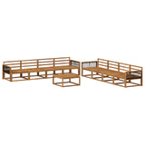 Outdoor Sofa Set 9 pcs Natural Solid Acacia Wood 3382442