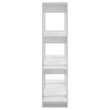 Book Cabinet/Room Divider High Gloss White 100x30x123.5 cm 811544