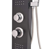 Shower Panel System Aluminium Matte Black 142373