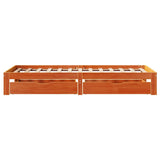 Bed Frame with Drawers without Mattress Wax Brown 90x190 cm Single 3301959