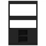 Highboard Black 92x33x140 cm Engineered Wood 3309610