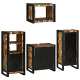 Bathroom Furniture Set 4 pcs Multicolour Solid Reclaimed Wood 3305679