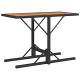3 Piece Bistro Set with Cushions Black Poly Rattan 365068