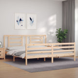 Bed Frame without Mattress 200x200 cm Solid Wood 3194721