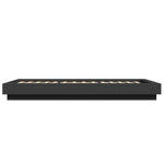 Bed Frame with LED Lights without Mattress Black 100x200cm 3281113