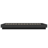 Bed Frame with LED Lights without Mattress Black 90x200cm 3281120
