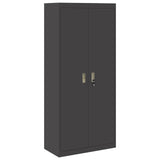 Storage Cabinet Black 80 x 40 x180 cm Steel 3406184