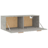 Wall Cabinet Concrete Grey 100x36.5x35 cm Engineered Wood 812946