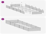 Raised Garden Bed Pastel Green 400 x 80 x 24 cm 8006514