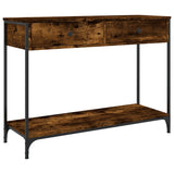 Console Table Smoked Oak 100x34.5x75 cm Engineered Wood 834172