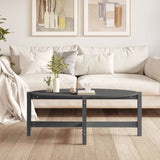 Coffee Table Grey 118x63x45 cm Solid Wood Pine 822319