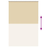 Roller Blind Blackout Beige 155x210 cm Fabric Width 151.6 cm Polyester 4010801