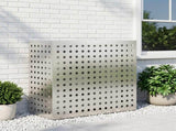 Air Conditioner Cover Silver 110 x 50 x 105 cm Stainless Steel 8014147