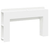 Headboard Cabinet White 135 x 18.5 x 80 cm Engineered Wood 8001201