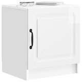 Bedside Cabinet High Gloss White 43 x 34.5 x 47 cm 895723