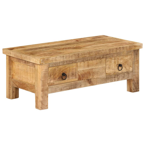 ZNTS Coffee Table 90x45x35 cm Solid Mango Wood 247326