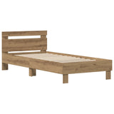 Bed Frame Artisan Oak 75 x 190 cm Engineered Wood 8003737