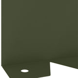Lawn Edging 10 pcs 102 x 10 x 4 cm Steel Olive Green 8008751