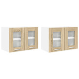 Hanging Cabinet with Storage 2 pcs Sonoma Oak 60 x 31 x 40 cm 884215