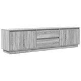 TV Cabinet with LED Lights Grey Sonoma 193,5x41x50 cm 3328440