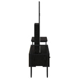 Dressing Table Black Oak 100 x 36.5 x 136 cm Engineered Wood 8007683