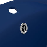 Luxury Basin Overflow Oval Matt Dark Blue 58.5x39 cm Ceramic 146935
