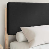 Bed Frame with Upholstered Headboard Black 140 x 190 cm 877916