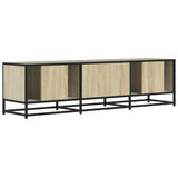 TV Cabinet Sonoma Oak 150x35x41 cm Engineered Wood and Metal 848860