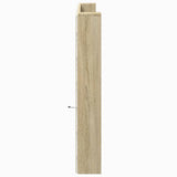 Headboard Cabinet with LED Sonoma Oak 220x16.5x103.5 cm 839275