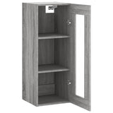 Wall Mounted Cabinet Grey Sonoma 34.5x34x90 cm 828930